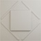 Ekena Millwork 19 5/8in. W x 19 5/8in. H Aubrey EnduraWall Decorative 3D Wall Panel Covers 2.67 Sq. Ft. WP20X20AEGBW - alternate 1